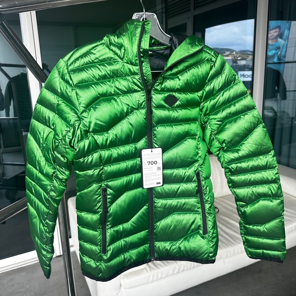 J.Lindeberg Green Reflective Puffer Jacket
